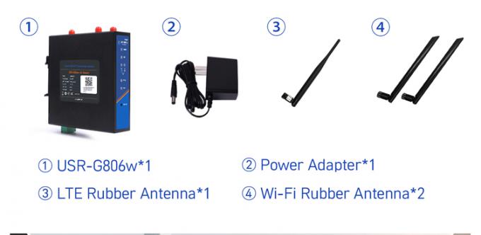 PUSR USR-G806W-E 4g Endüstriyel OpenVPN Router Europe 2.4G WiFi Geliştirilmiş 2*2 MIMO, Sim Kart yuvası ile 300Mbps'e Kadar 12