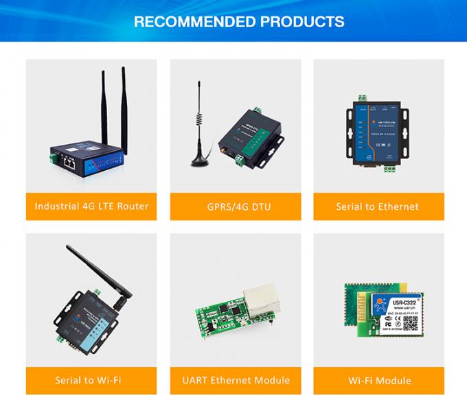 PUSR USR- N510 Endüstriyel Modbus Gateway Seri RS232 RS485 RS422 AT komutlu Ethernet dönüştürücüsü İşlev IoT Cihazı 2