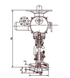İyi bir fiyat. Krom Molibden Alüminyum Çelik Elektrik Valfı Aktüatörü, Kesme Vanası J961Y DN40 ~ DN50 çevrimiçi