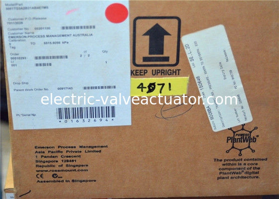 İyi bir fiyat. Rosemount 3051TG Çevrimiçi Basınç Göndericisi 3051TG3A2C21AB4M5K5 -14.7 ila 800PSI çevrimiçi