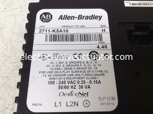 İyi bir fiyat. Siyah HMI Dokunmatik Ekran Terminal Allen Bradley Panelview 550 2711-K5A10 Ser H çevrimiçi