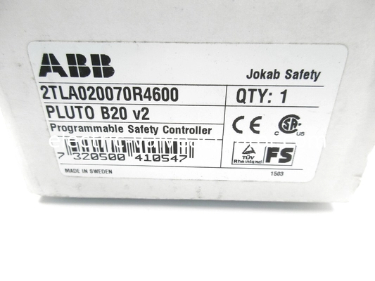İyi bir fiyat. ABB 2TLA020070R4600 Programmable Safety Controller StatusBus 24 V DC Failsafe 16 1.5A çevrimiçi