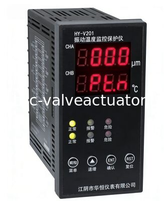 İyi bir fiyat. Hua Heng HY-V201 Endüstriyel titreşim ve sıcaklık monitörü 0-500 μm Amplituda, 4-20mA çıkış ve LED ekran çevrimiçi