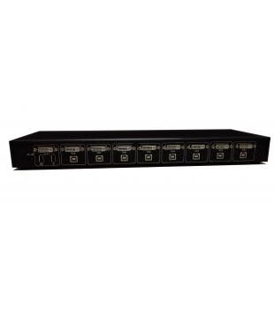 İyi bir fiyat. 8 Port Dişi DVI KVM Anahtarı SW1801D Raf Tipi KVM Anahtarı çevrimiçi